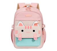 Durable Kids Schoolbag with Large Main Compartment | Water-Resistant Rucksack Fits A4 Folders Lunch Box Stationery & PE Kit | Padded Back Support | Smooth Dual Zippers | Top Grab Handle (One Size)