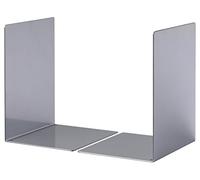 Durable L Size Bookends - Silver