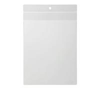 Durable Lanyard Pouches ID Badge Display Pocket Vertical | 10 Pack | A5 Clear