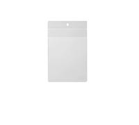 Durable Lanyard Pouches ID Badge Display Pocket Vertical | 10 Pack | A6 Clear