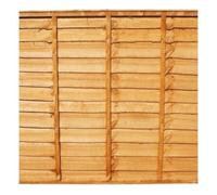 Durable Lap Fence Panel - Pressure Treated Overlap - Clear Line Larch Lap Fence - 6x5 Feet Garden Wooden Fences for Long-Lasting Privacy, Security, & Stylish Outdoor Appeal
