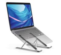 Durable Laptop Stand for Laptops And Tablets | Foldable And Height Adjustable | Includes Travel Bag | Silver