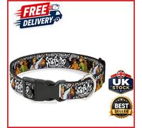 Durable Large Dog Collar 1" Wide Fits 15-26" Neck Multi Color Scooby Doo