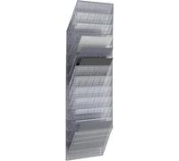 Durable FLEXIBOXX 12 A4 Landscape Leaflet Holder - Transparent - Easy To Install Wall Mounted Document Holder - Use as a Leaflet Stand, Menu Holder, Paper Storage, etc.
