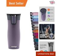 Durable Leakproof Thermal Coffee Mug - Stylish Stainless Steel - 470ml Capacity