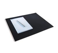 Durable Genuine Leather Non-Slip Desk Mat PC Keyboard Pad | 42x30 cm | Black