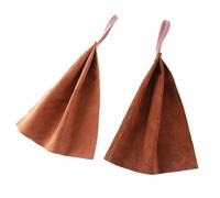 Durable Leather Puppy Rag Tug Toy Interactive Play Grip Development K9 Training For All Dog Sizes With Handle (Brown, 30cm)