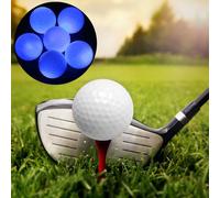 Durable LED Luminous Ball Easy Catch Attractive Night Training 6PCS Synthetic Rubber Blue Red Orange (Blue)