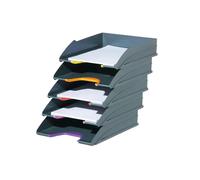 Durable VARICOLOR ECO Stackable Letter Tray Files | A4+ Colour Coded 5 Pack