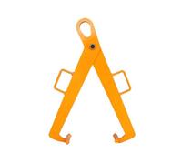 Durable Lifting Clamp,Crane Forklift Top Drum Hook Spreader,Load Capacity 600kg,Secure Grip for Plastic and Metal Drums