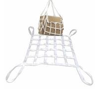 Durable Lifting Net - Elastic Cargo Netting, Hanging Lifting Luggage Net, Strong Load Bearing Material Handling Straps, Personalised Cargo Strap(4 X 4M/Mesh 20cm/Load 3.5t)