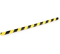 Durable Magnetic Corner Protection Profile C25R - High-Impact Edge Protection - 1 Metre Length - Yellow & Black - Easy Magnetic Attachment