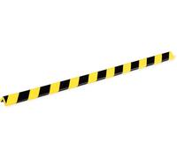 Durable Magnetic Corner Protection Profile C35 - High-Impact Edge Protection - 1 Metre Length - Yellow & Black - Easy Magnetic Attachment