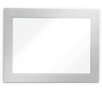 Durable Magnetic Display Frame Duraframe A6, Pack of 5, Silver | Sign Holder for Fridges, Whiteboard and Metal Boards, Swap Inserts in Seconds, Strong Magnetic Hold, Made in Poland