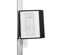 Durable VARIO Magnetic Display Panel Wall Unit - 10 Panels in Black - Ideal for Storing and Displaying A4 Documents