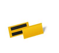 DURABLE Magnetic Document Pocket 100 x 38 mm Yellow - Pack of 50 (174104)
