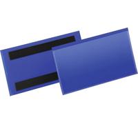 DURABLE Magnetic Document Pocket 150x67 mm Dark Blue Pack of 50