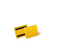 Durable Magnetic Document Sleeve A6 Landscape, Pack of 50 pieces, Yellow