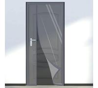 Durable Magnetic Fly Screen Door Curtain - Insulating Transparent Winter Door for Kitchen & Balcony Clear Panel 120x230cm Easy Install Bug Proof Weather Resistant