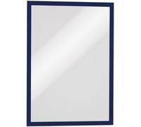 Durable DURAFRAME Self-Adhesive Magnetic Frame | A3 Format In Dark Blue | Pack of 6 Frames | Document Frame for Professional Internal Signage