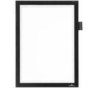 Durable DURAFRAME NOTE Magnetic Document Frame for Metal | 5 Pack | A4 Black