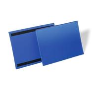 Durable Magnetic Document Sleeve A4 Landscape, Pack of 50 Pieces, Dark Blue