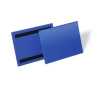 DURABLE Magnetic Document Sleeve A5 Landscape PP – Pack of 50, Dark Blue