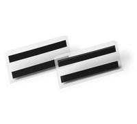 DURABLE Magnetic Hard Cover Ticket Holder 150 x 67 mm Transparent Pack of 10