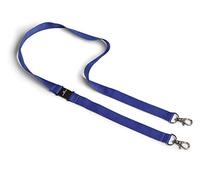 Durable Mask Lanyard for Face Mask | Textile Strap with 2 Clips | Pack of 1 Piece | Dark Blue