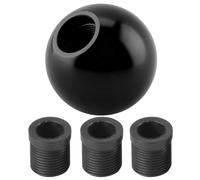 Durable Metal Gear Shift Knob with 3 Adapters for Easy Installation, High Reliability Gear Shift Head for Car Universal Manual Knob, Suitable for Various Scenes (Black)