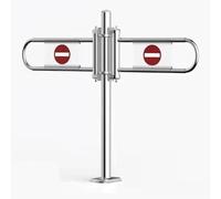 Durable Metal Manual Swing Gate with Automatic Closing Feature for Efficient Traffic Control at Supermarket Entrances - Secure, Easy to Use, Heavy-Duty Design