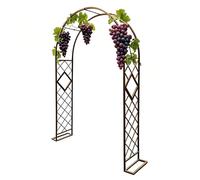 Durable Metal Plant Arch Waterproof Garden Trellis for Climbing Plants Rose Arbor Sturdy Garden Arch Support Wedding Decor 140 320cm (Bronze Finish)