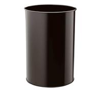 Durable Metal Waste Bin 30L Black