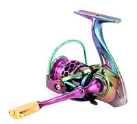 Durable Metal Spinning Reel 9 + 1BB Left Right Interchangeable High Speed Fishing Wheel - Smooth Rotation, Wear Resistant, Easy Big Fish Handling (FORCE MASTER1000)