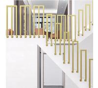 Durable Metal Stair il - Non-Slip Transition Railing, Easy Install Side Mount Security Barrier for Indoor & Outdoor Use, Disability Access, Black-M, 65CM