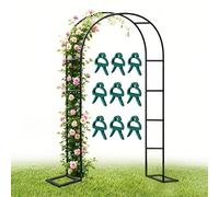 Durable Metal Trellis for Climbing Plants, 180cm Wide x 250cm High, Weather-Resistant Outdoor Arbor, Perfect Garden Decoration Support
