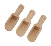 Durable Mini Wooden Spoon Eco Friendly Non Toxic Reusable Mini Bamboo Scoop for Condiments Bath Salts DIY Crafts Kitchen Utensil Set