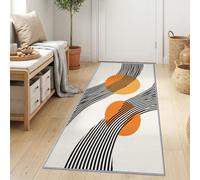 Durable Modern Bauhaus Hallway Runner Non Slip Rug 60 x 120 cm