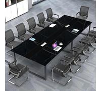 Durable Modern Conference Table - Scratch-Resistant Office Meeting Desk Multiple Sizes & Colors Perfect for Boardrooms Training Rooms & Collaborative Spaces (Chairs Not Included)