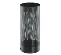 Durable Modern Perforated Steel Umbrella Stand | 29 Litre Black