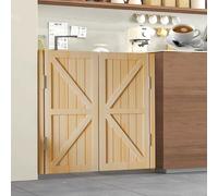 Durable Modern Wood Swinging Saloon DoorsStylish Cafe Partition with AutoClose Hinges & Complete Hardware for Kitchen Bar2 Doors 160x100cm Natural Finish