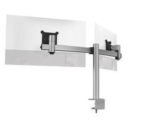 Durable Dual Monitor Mount Pro for 2 Screens - Dual Arm Monitor Stand with Clamp for Desks - VESA 75/100 - For 21 - 27 Inch Screens - Ergonomic, Height Adjustable, Rotate & Tilt