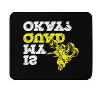 Durable Mouse Pad, is My Quad Ok Aesthetic Drifting Kart Retro Drag Race Rallying Gags Mouse Mat Soft Desk Pad 25X30cm for Computer Gamer Home