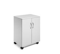 Durable Multi-Finctional Trolley with Closing Doors | Grey Colour | Ideal for Storing Documents, Folders, Files, etc. In Any Workplace Environment