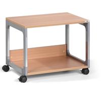 Durable Multi Function Office Trolley 48 | Includes 2 Strong Shelves | Beech