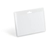 Durable Name Badge 60 x 90mm, Pack of 20, with Euro Perforation | Name Tag made from Polypropylene, Hole Punch for Attaching Lanyards and Reels, Made in Germany