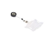 DURABLE Name Badge Badge Reel and Snap Fastener 8.7 x 5.4 cm PS (Polystyrene) Pack of 10