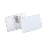 DURABLE Name Badge Combi clip 9 x 5.4 cm PVC (Polyvinyl Chloride) Pack of 20