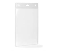 Durable Event Name Badge A6 Transparent | Pack of 20 | Can be Easily Combined With Lanyard or Chain | Ideal for Events and Exhibitions