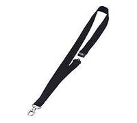 Durable Name Badge Lanyard 20mm Black (Pack of 10) 8137/01